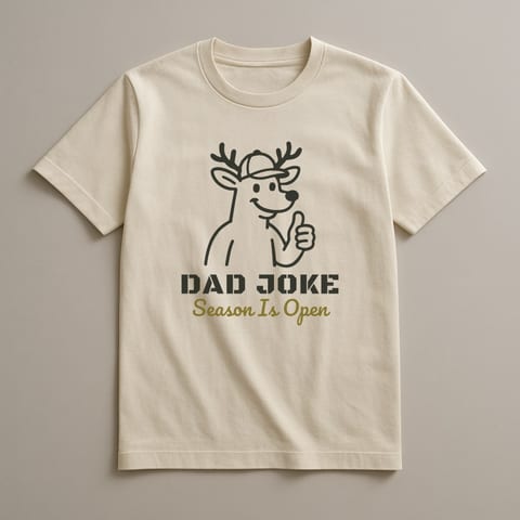 Dad Joke Season tee, Natural