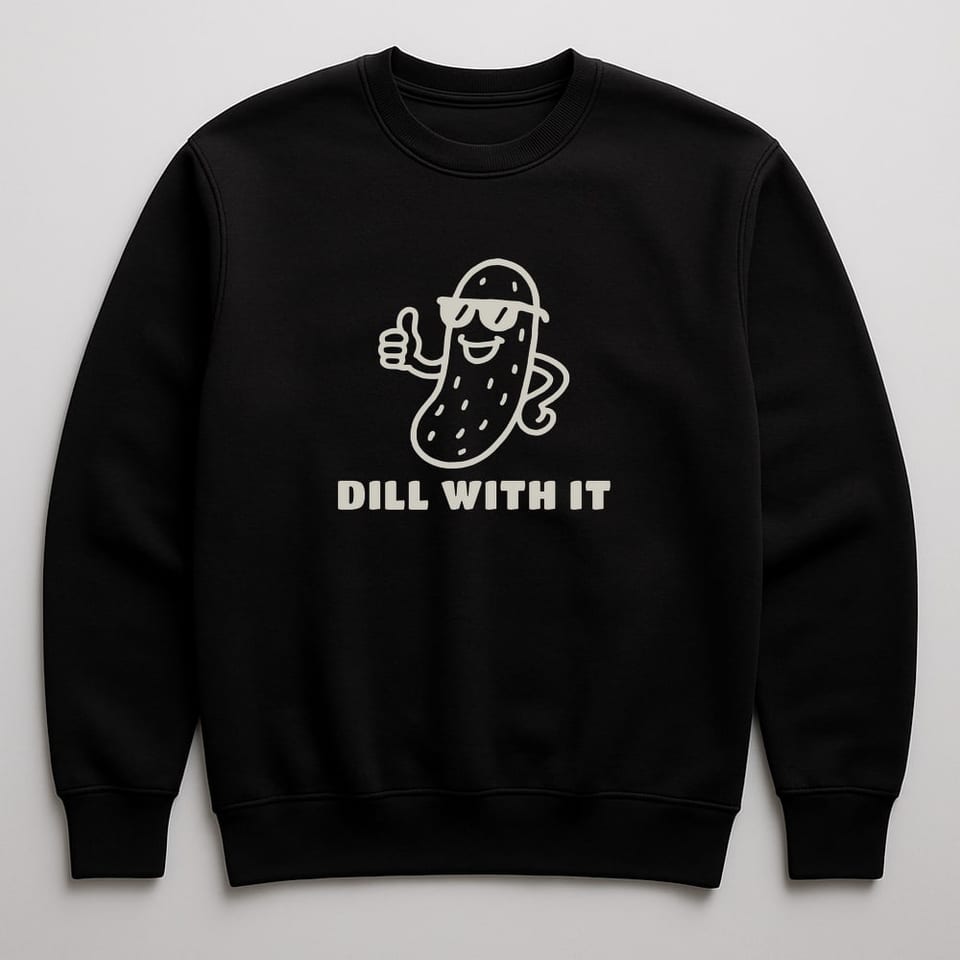 Dill With It sweatshirt, Black