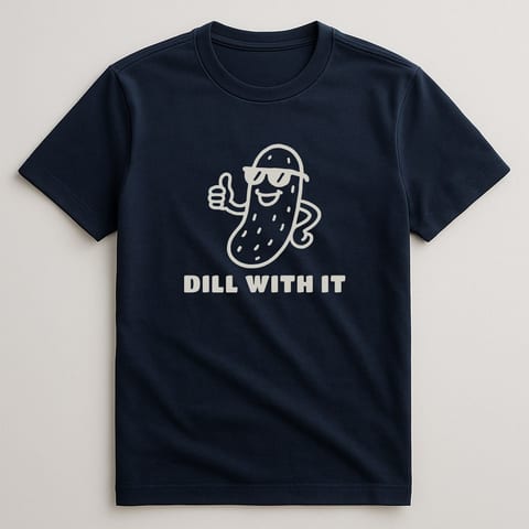 Dill With It tee, Navy