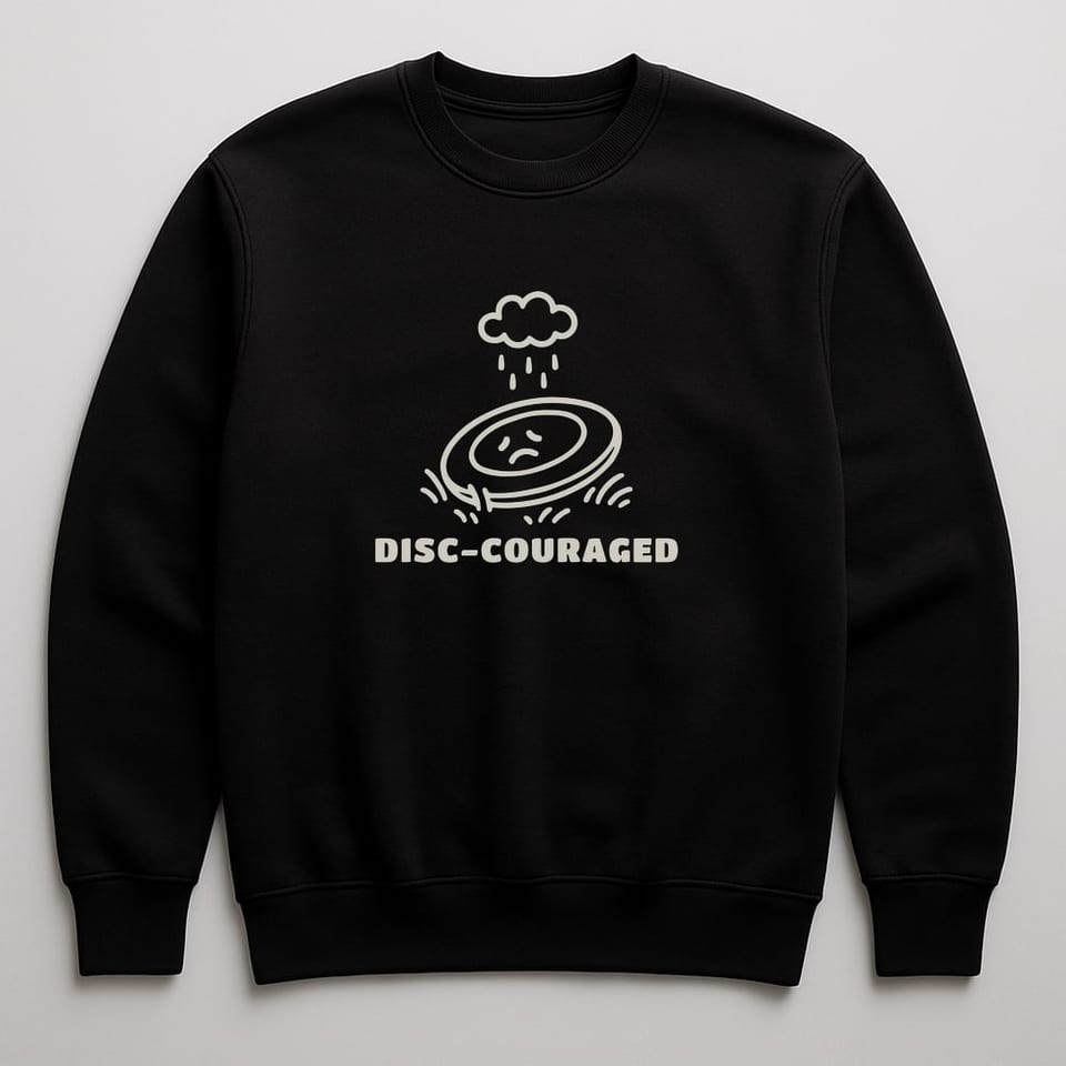Disc-Couraged sweatshirt, Black