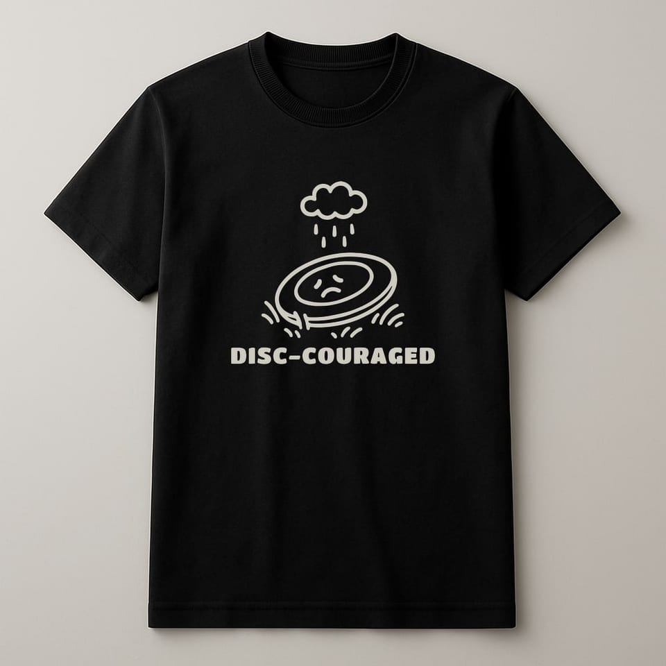 Disc-Couraged tee, Black