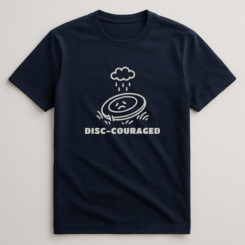 Disc-Couraged tee, Navy