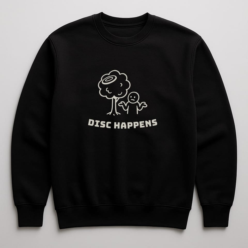 Disc Happens sweatshirt, Black