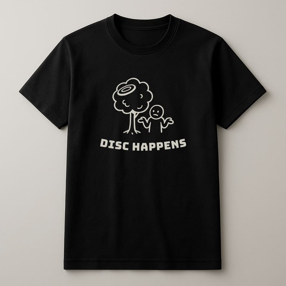 Disc Happens tee, Black