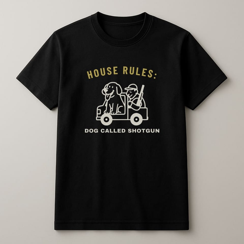 Dog Called Shotgun tee, Black