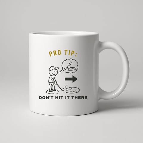 Don't Hit It There mug, White