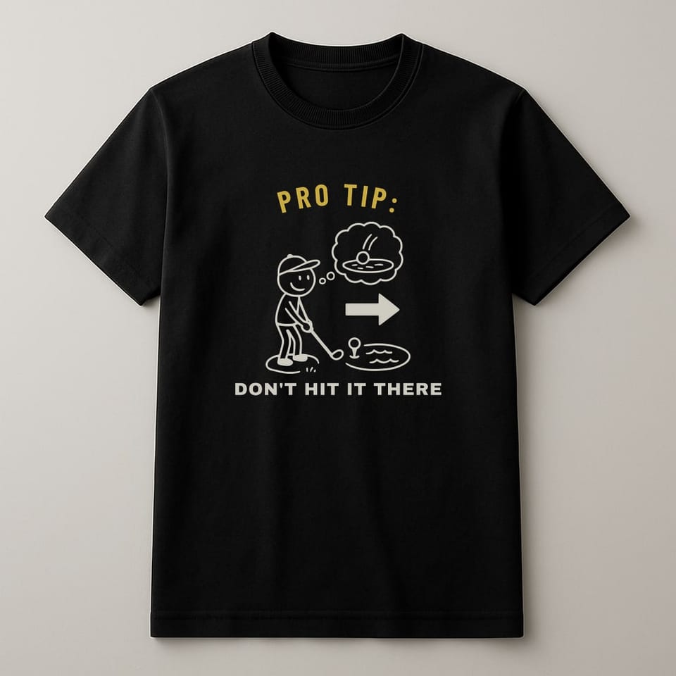 Don't Hit It There tee, Black