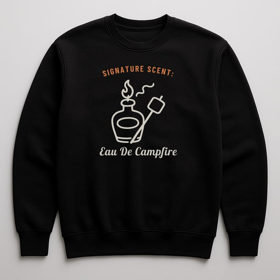 Eau de Campfire sweatshirt, Black