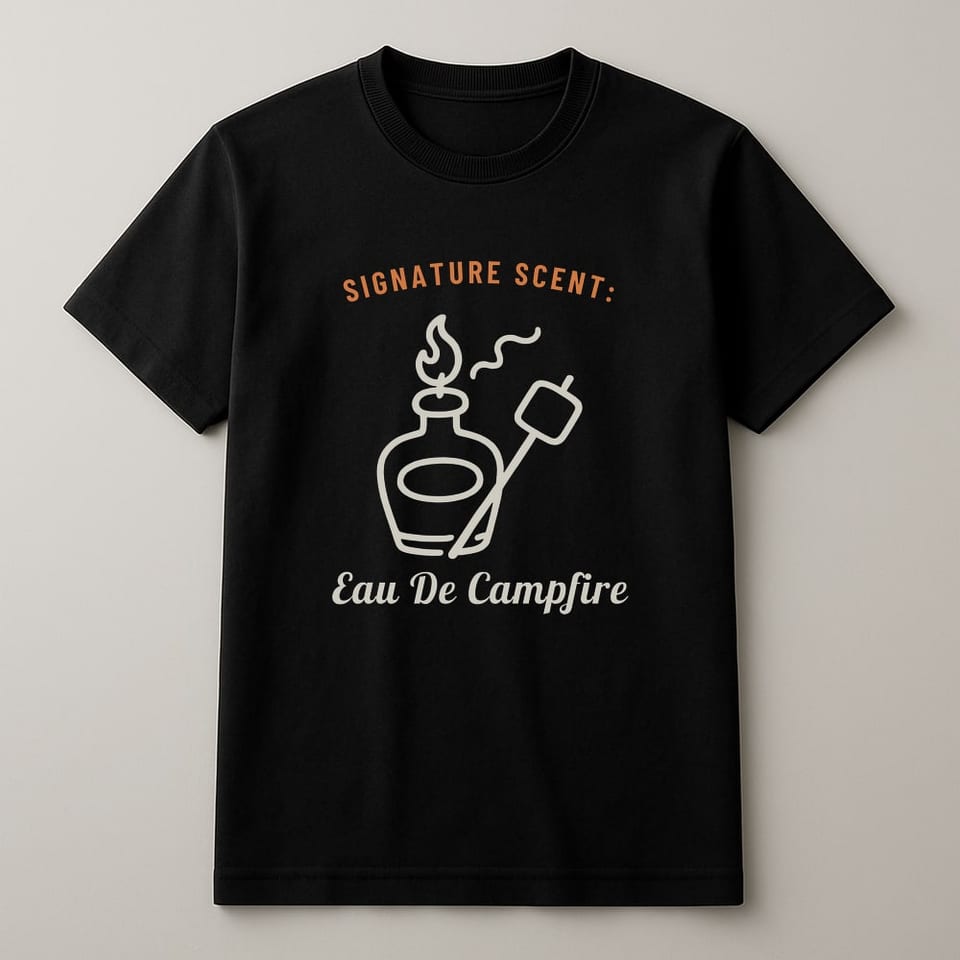 Eau de Campfire tee, Black