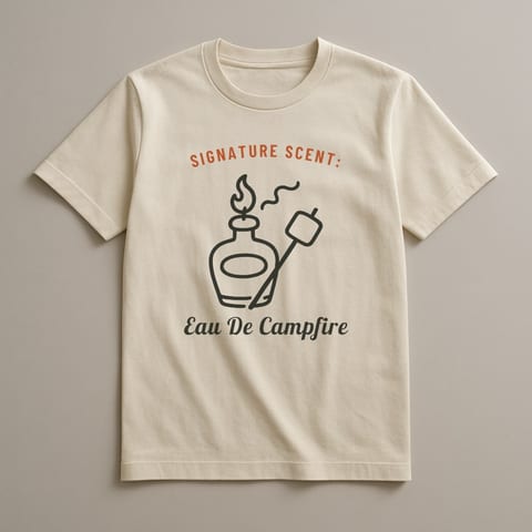 Eau de Campfire tee, Natural