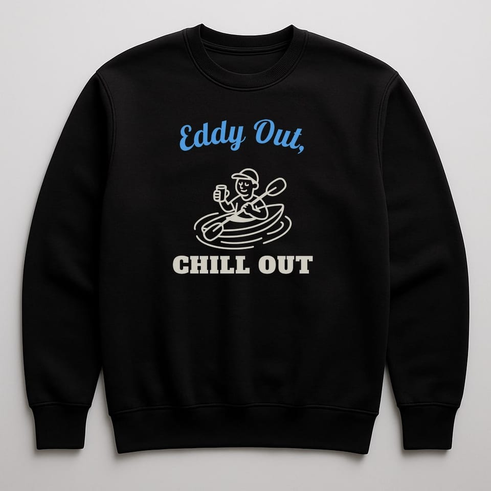 Eddy Out, Chill Out sweatshirt, Black