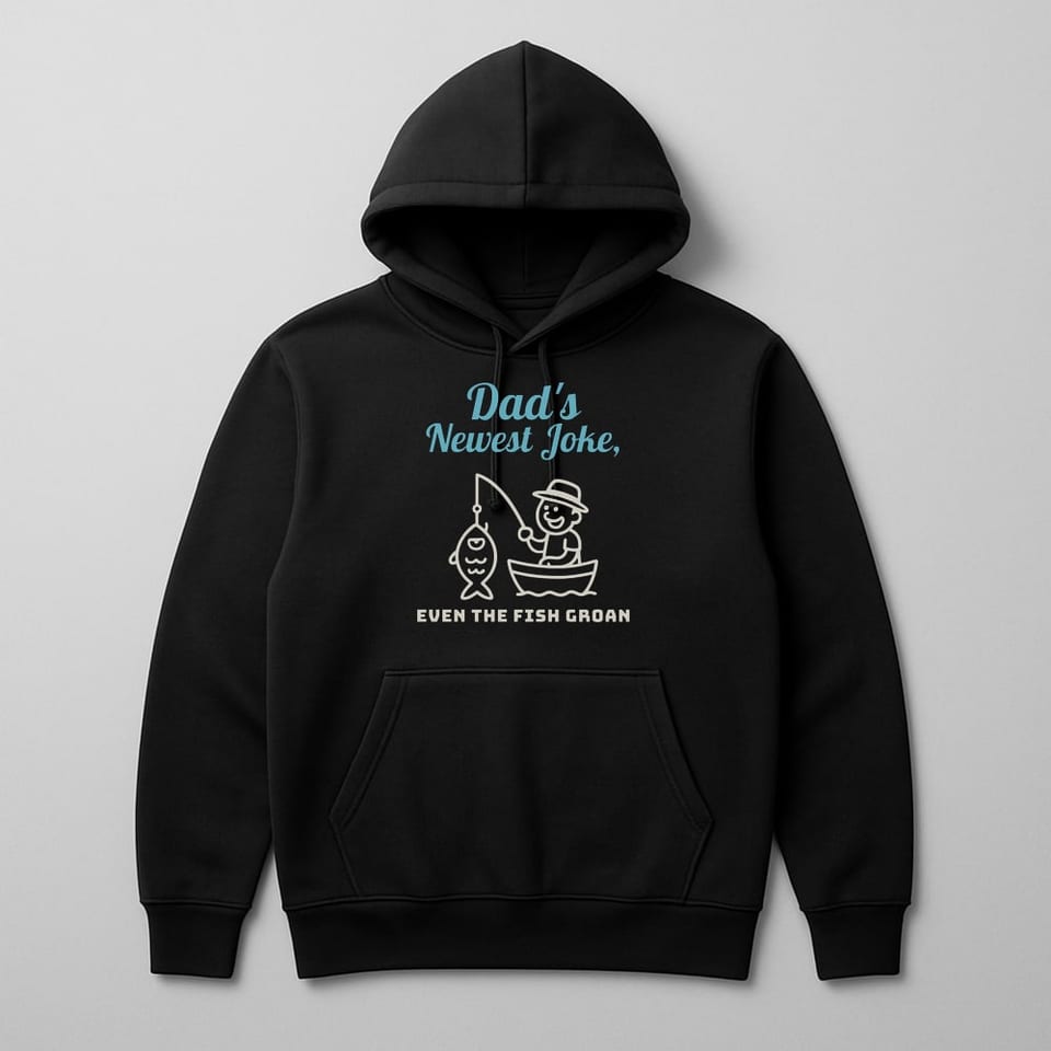 Even the Fish Groan hoodie, Black