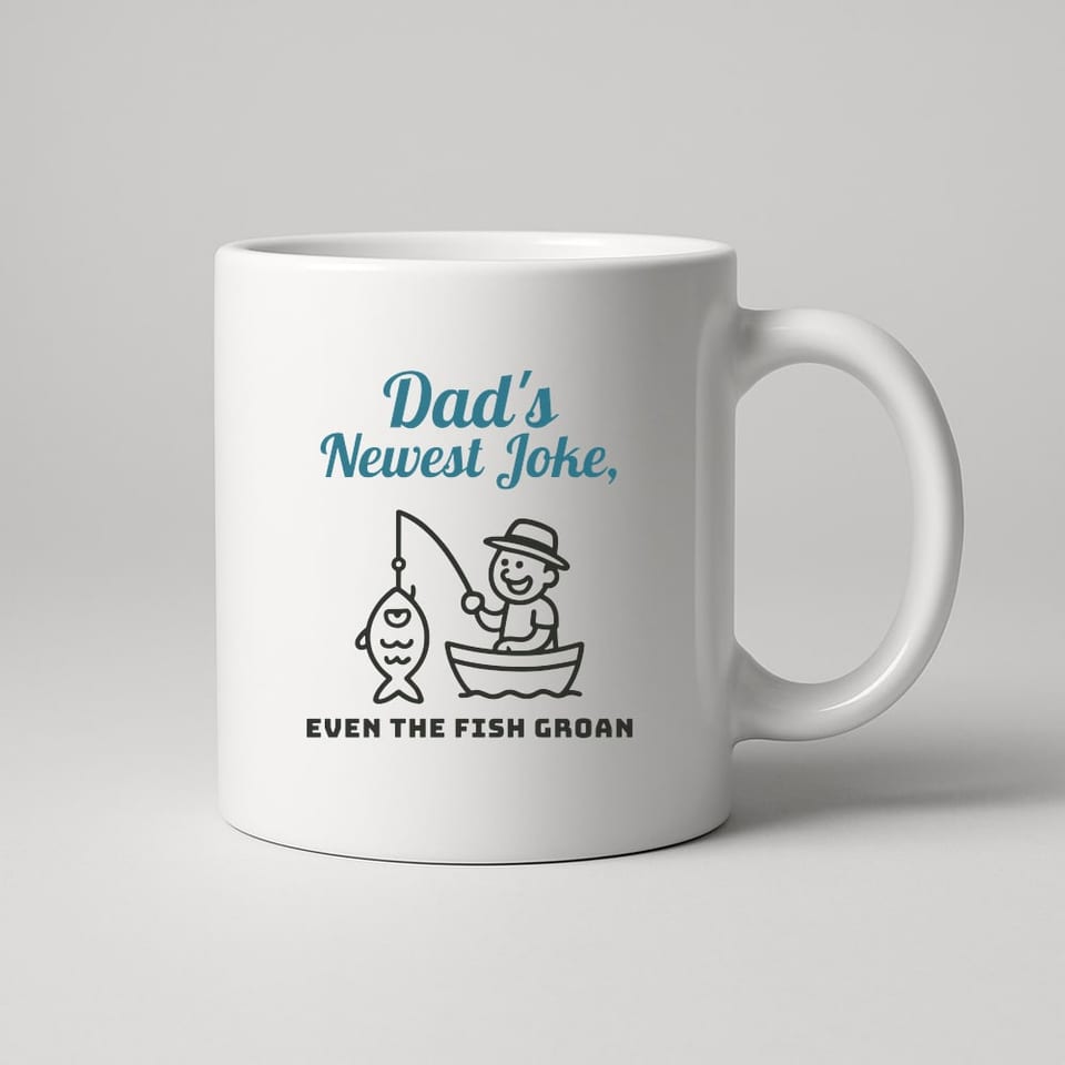Even the Fish Groan mug, White