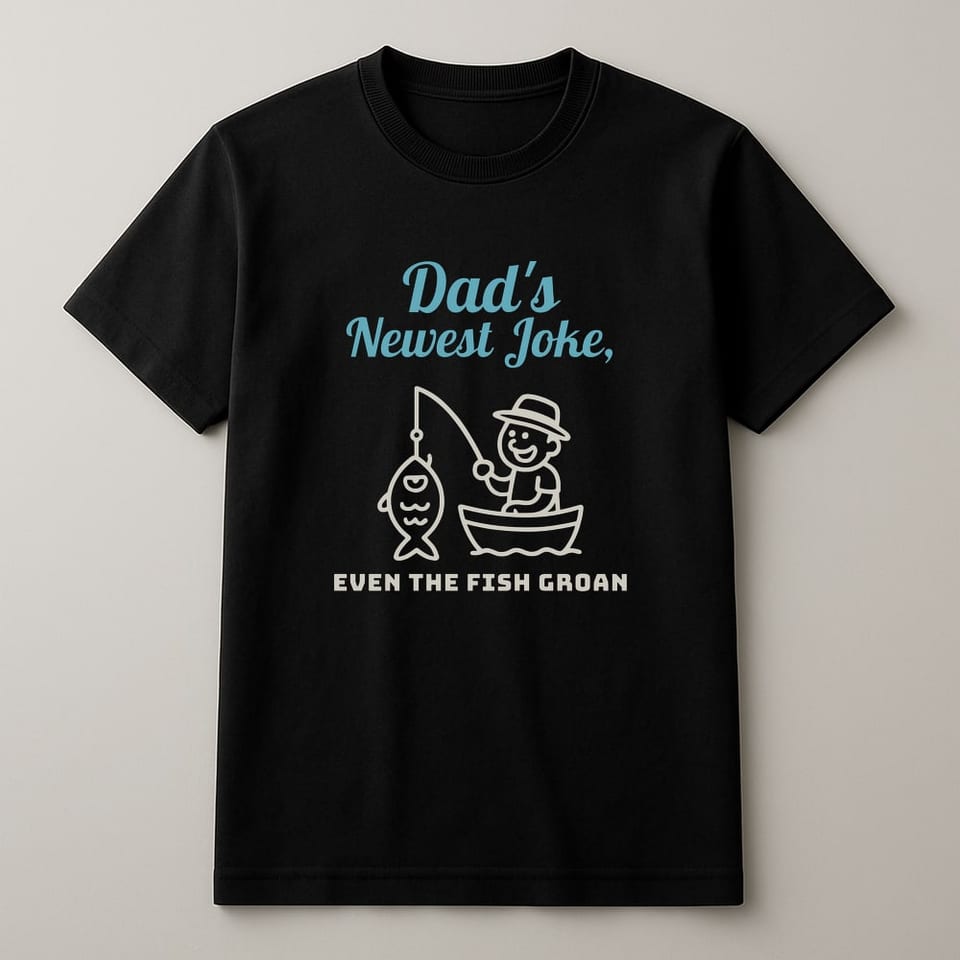 Even the Fish Groan tee, Black