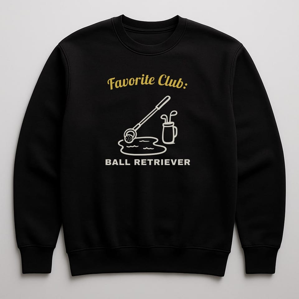 Favorite Club: Ball Retriever sweatshirt, Black