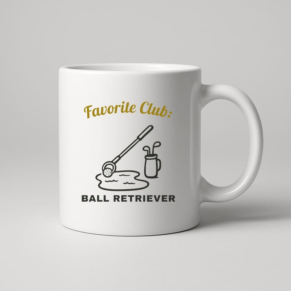 Favorite Club: Ball Retriever mug, White