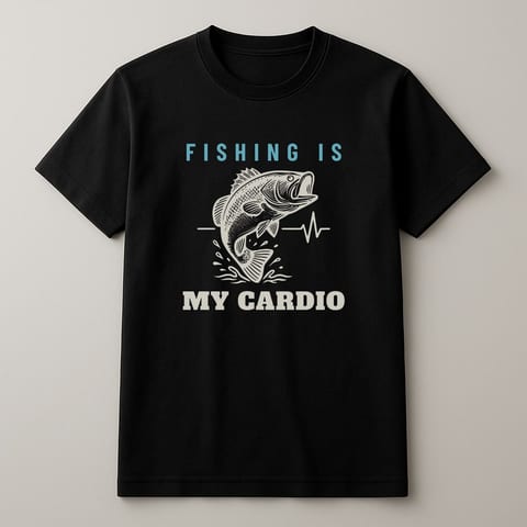 Fishing Is My Cardio tee