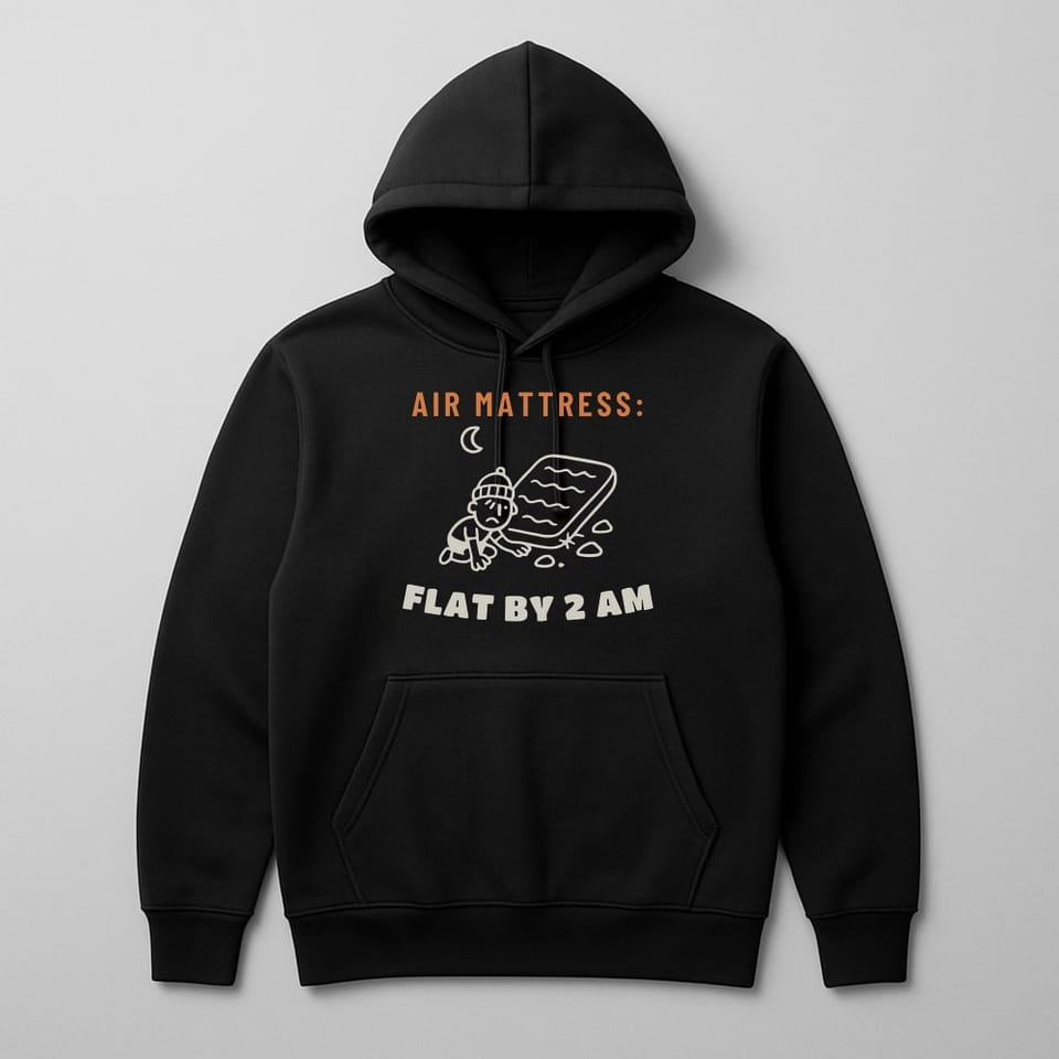 Flat by 2 AM hoodie, Black