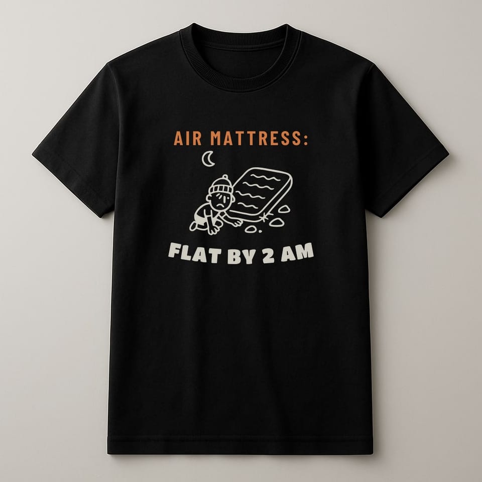 Flat by 2 AM tee, Black