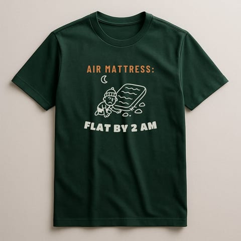 Flat by 2 AM tee, Forest