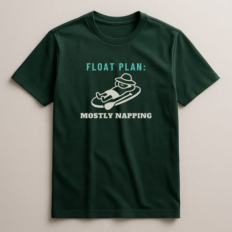 Float Plan: Mostly Napping tee, Forest