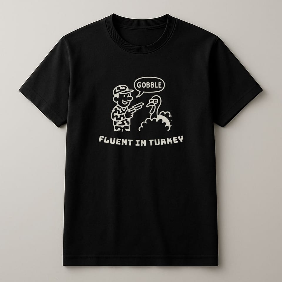 Fluent in Turkey tee, Black
