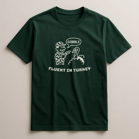 Fluent in Turkey tee, Forest