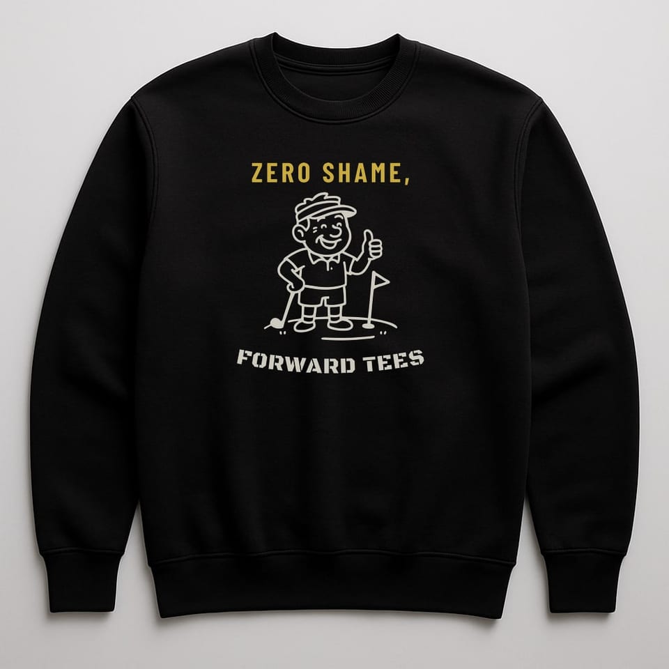 Forward Tees, Zero Shame sweatshirt, Black