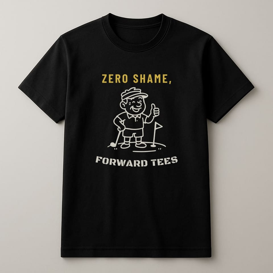 Forward Tees, Zero Shame tee, Black