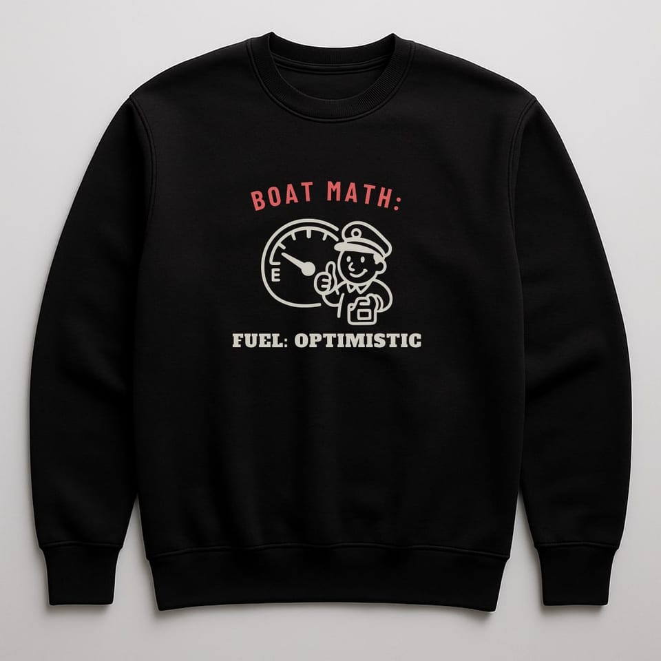 Fuel Gauge: Optimistic sweatshirt, Black