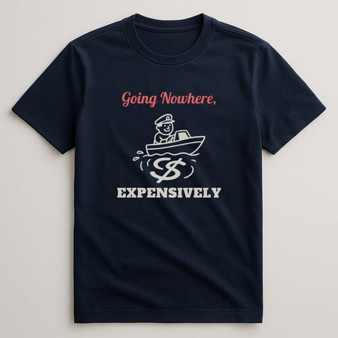Going Nowhere, Expensively tee, Navy