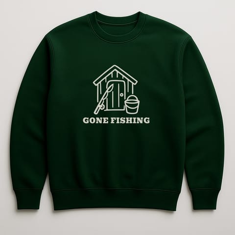 Gone Fishing sweatshirt, Forest