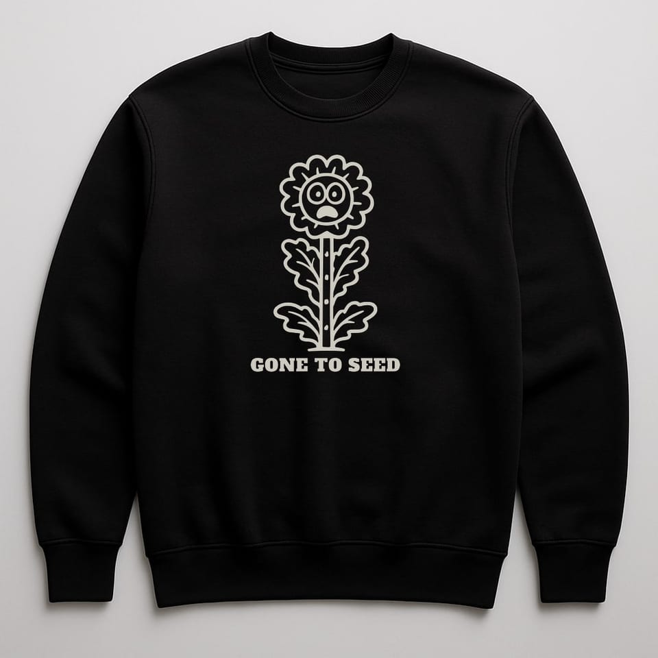 Gone to Seed sweatshirt, Black