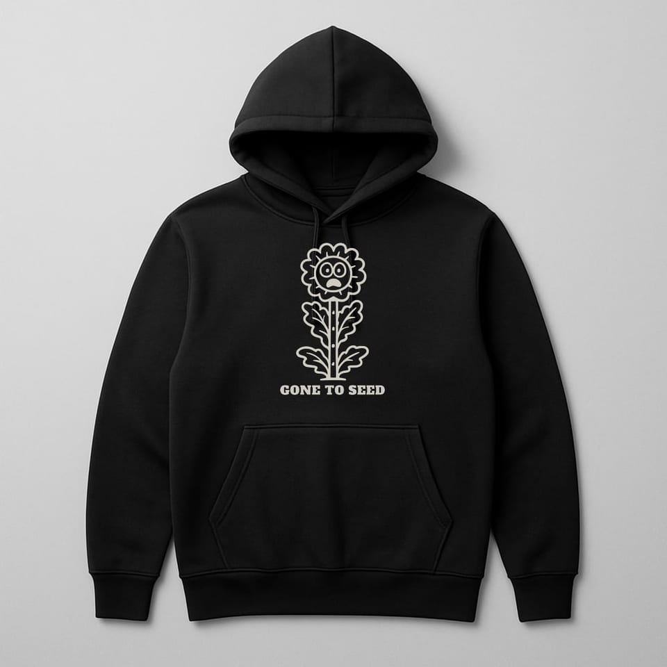 Gone to Seed hoodie, Black