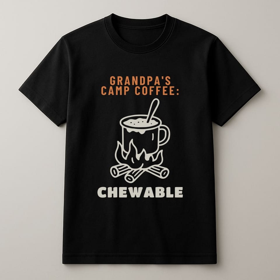 Grandpa's Coffee: Chewable tee, Black
