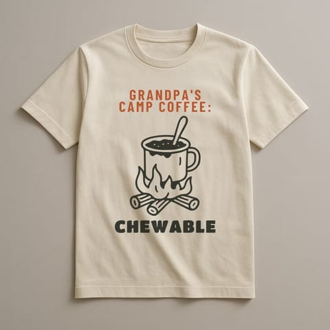 Grandpa's Coffee: Chewable tee, Natural
