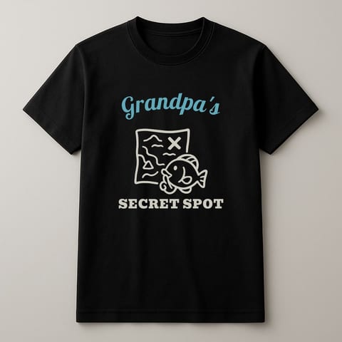Grandpa's Secret Spot tee, Black