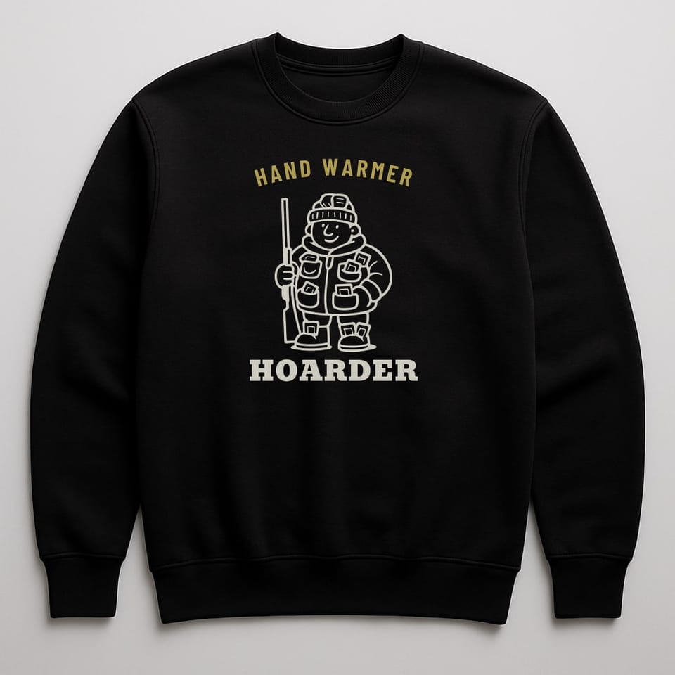 Hand Warmer Hoarder sweatshirt, Black