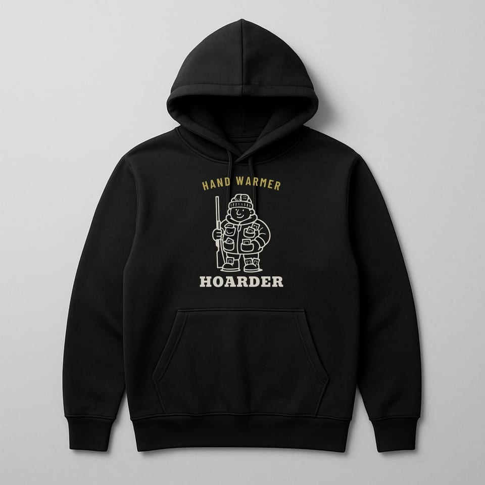 Hand Warmer Hoarder hoodie, Black