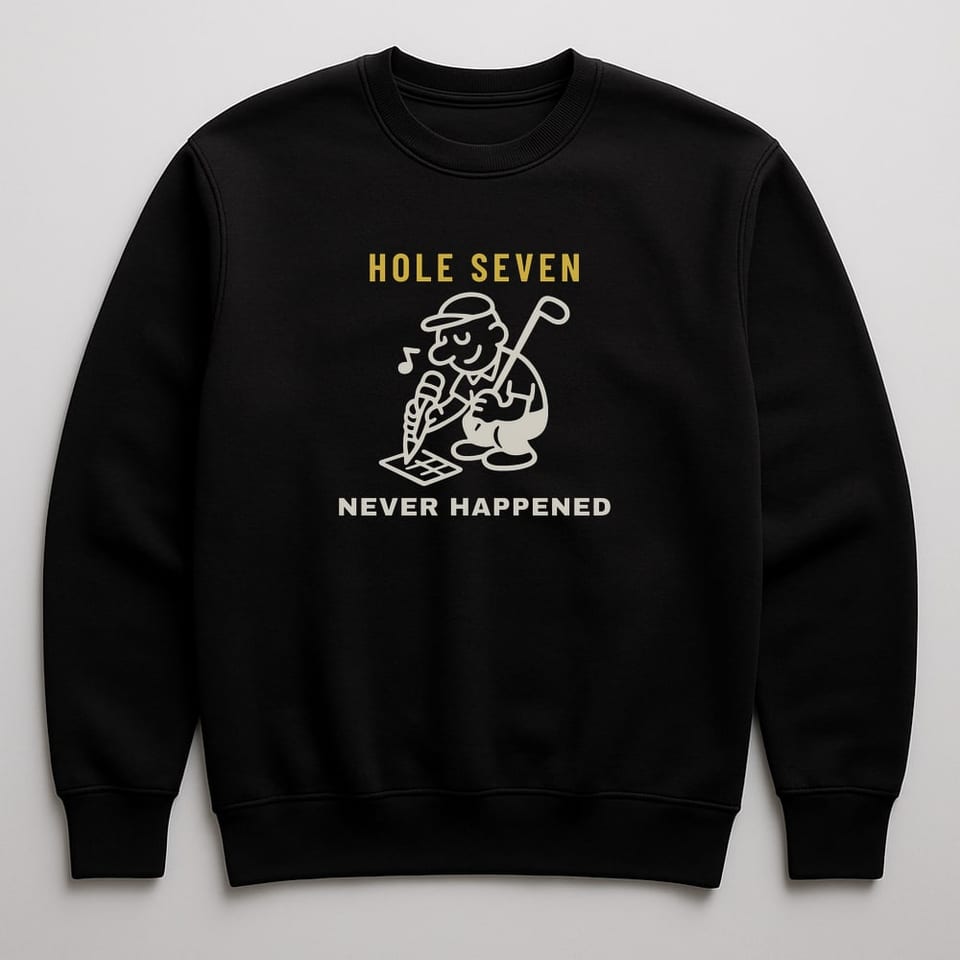 Hole Seven Never Happened sweatshirt, Black