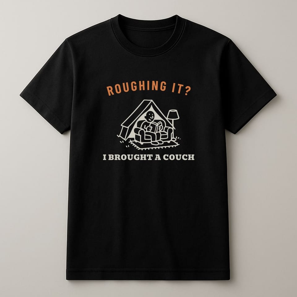 I Brought a Couch tee, Black