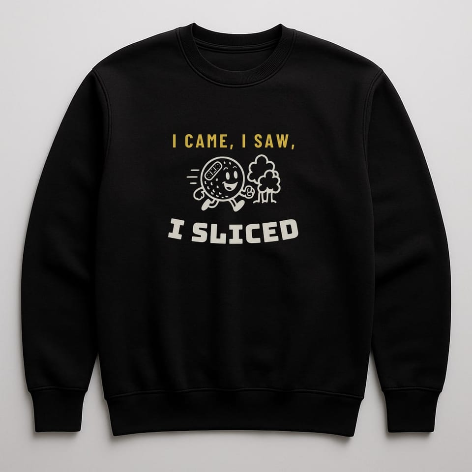I Came, I Saw, I Sliced sweatshirt, Black