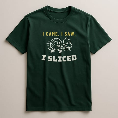 I Came, I Saw, I Sliced tee, Forest