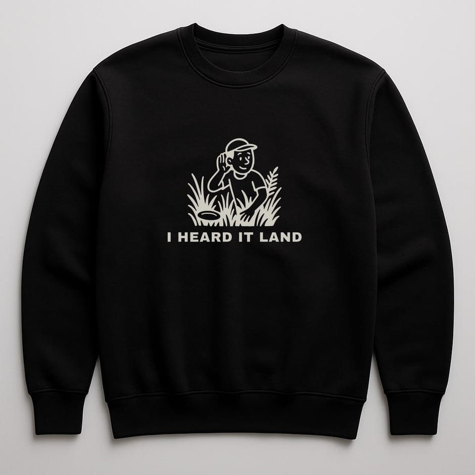 I Heard It Land sweatshirt, Black