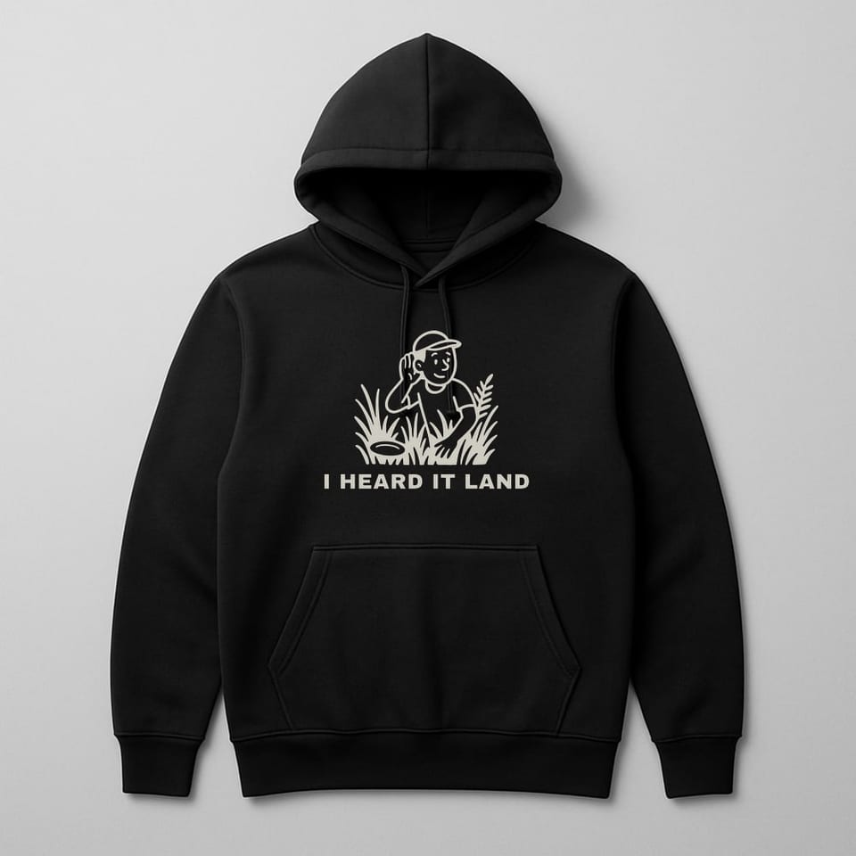 I Heard It Land hoodie, Black