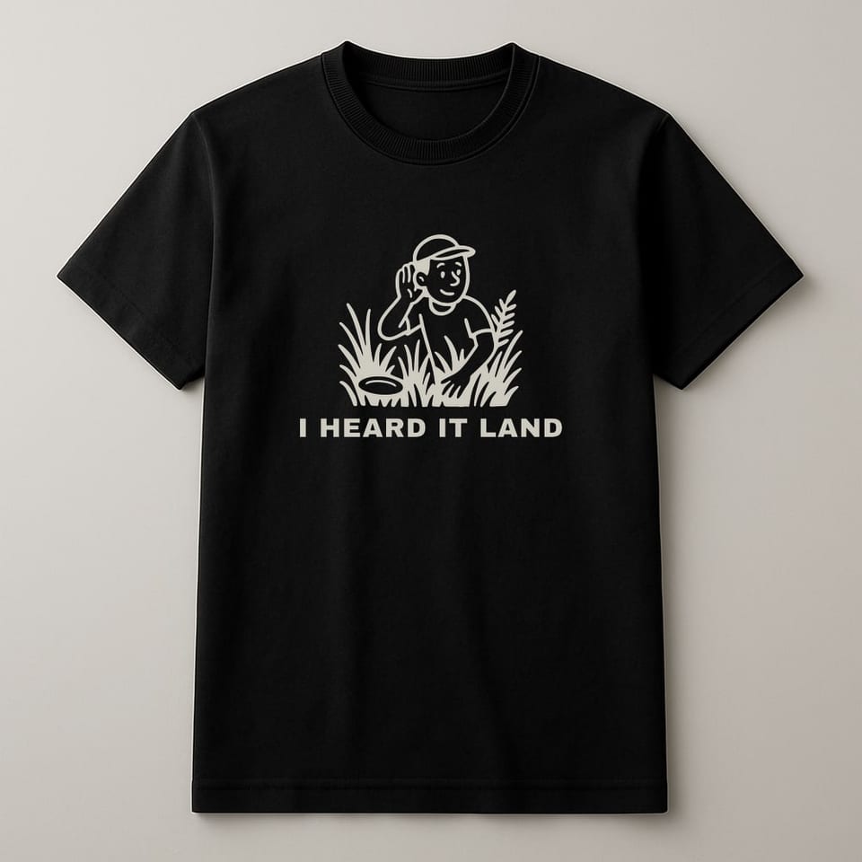 I Heard It Land tee, Black