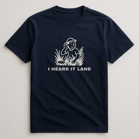 I Heard It Land tee, Navy