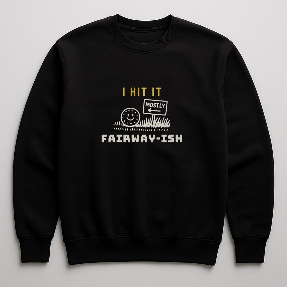 I Hit It Fairway-ish sweatshirt, Black