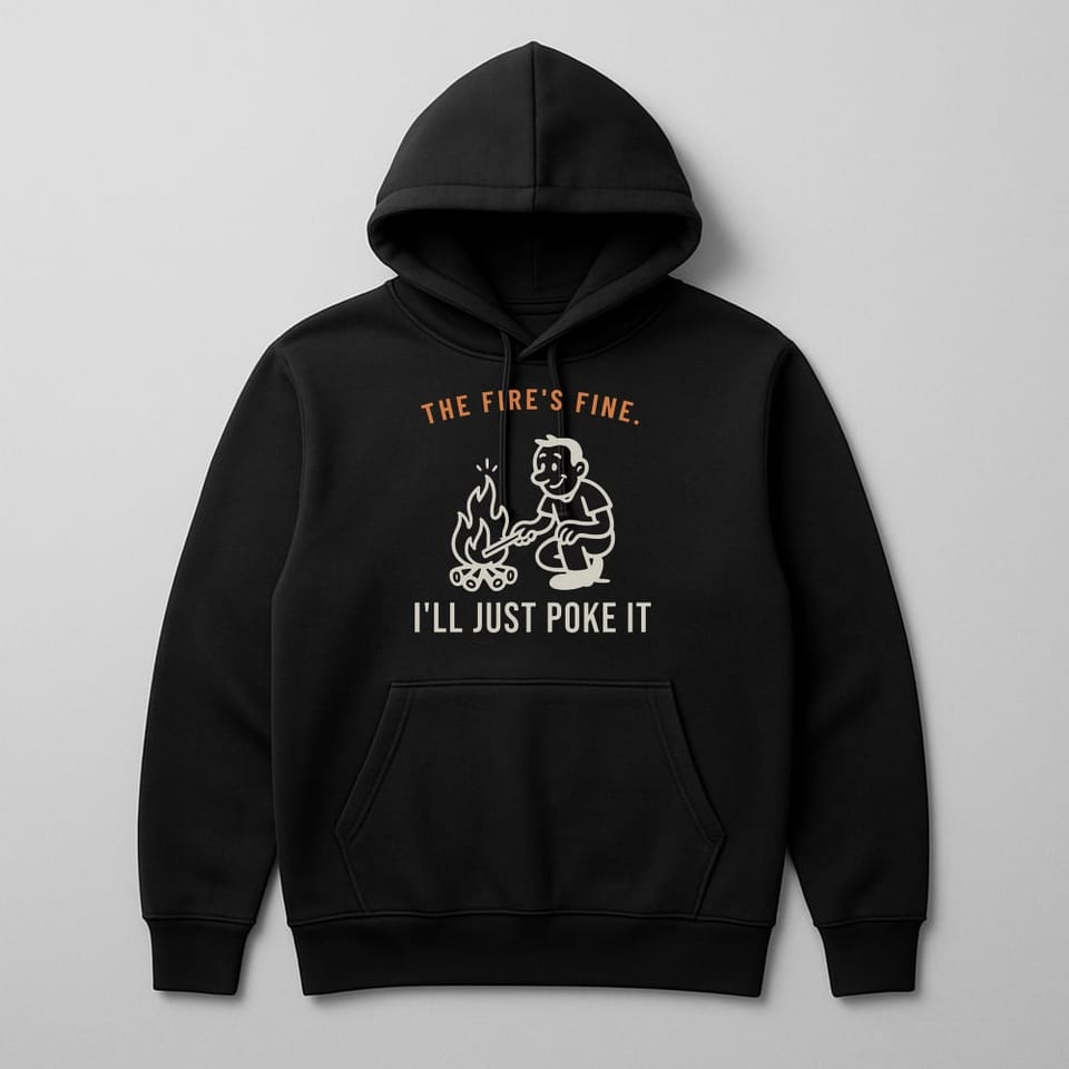 I'll Just Poke It hoodie, Black