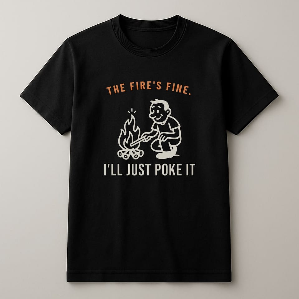 I'll Just Poke It tee, Black